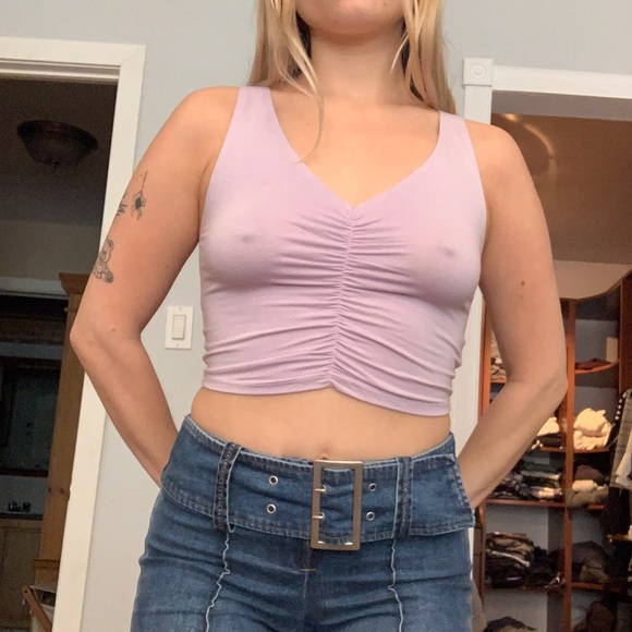 Lavender Crop Top - Picture 1 of 5